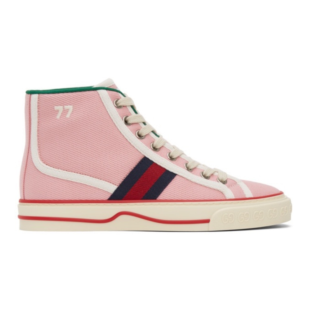 Gucci Pink Tennis 1977 High-Top Sneakers